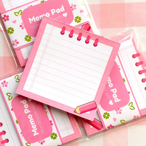 Pink Notes Memo Pad