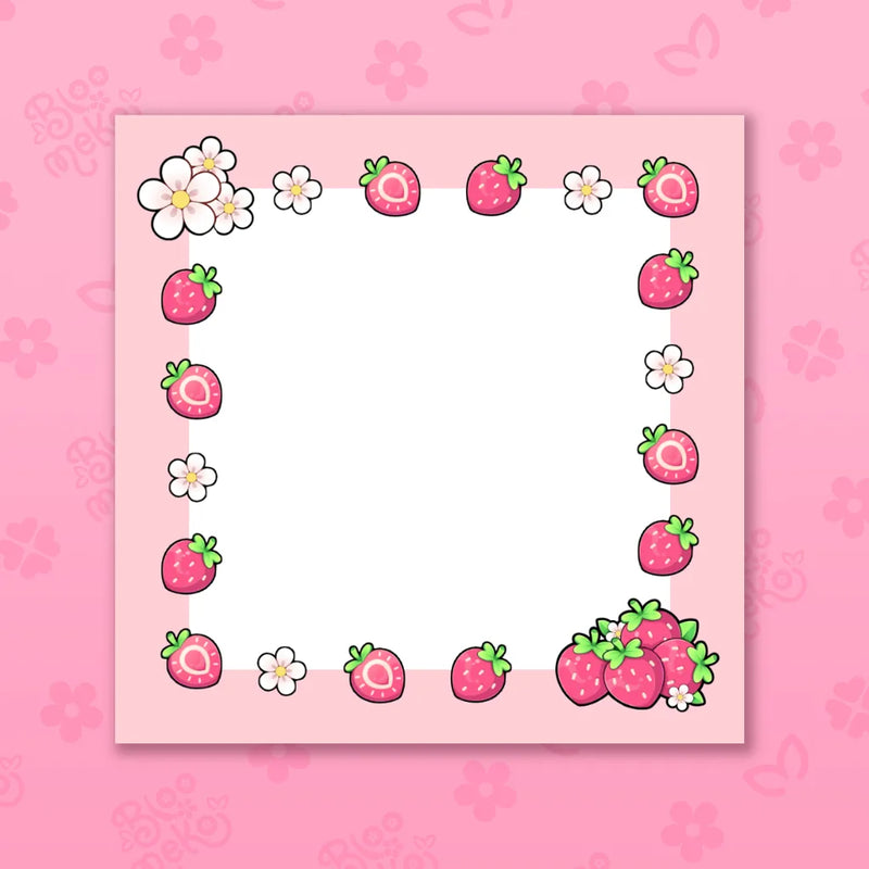 Strawberries Memo Pad