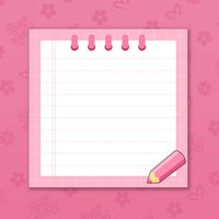 Pink Notes Memo Pad