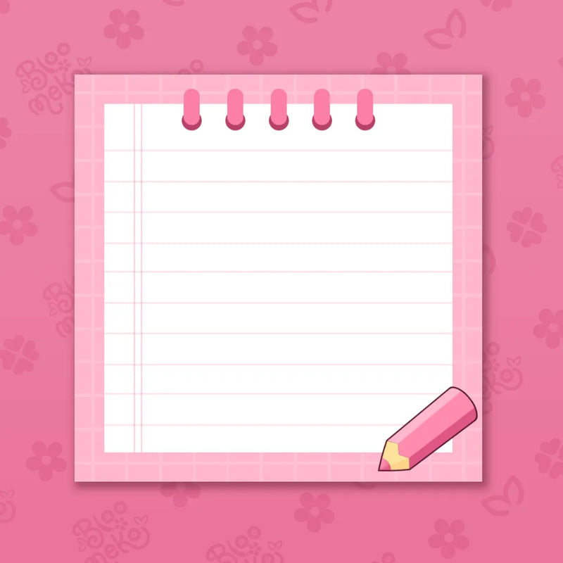 Pink Notes Memo Pad