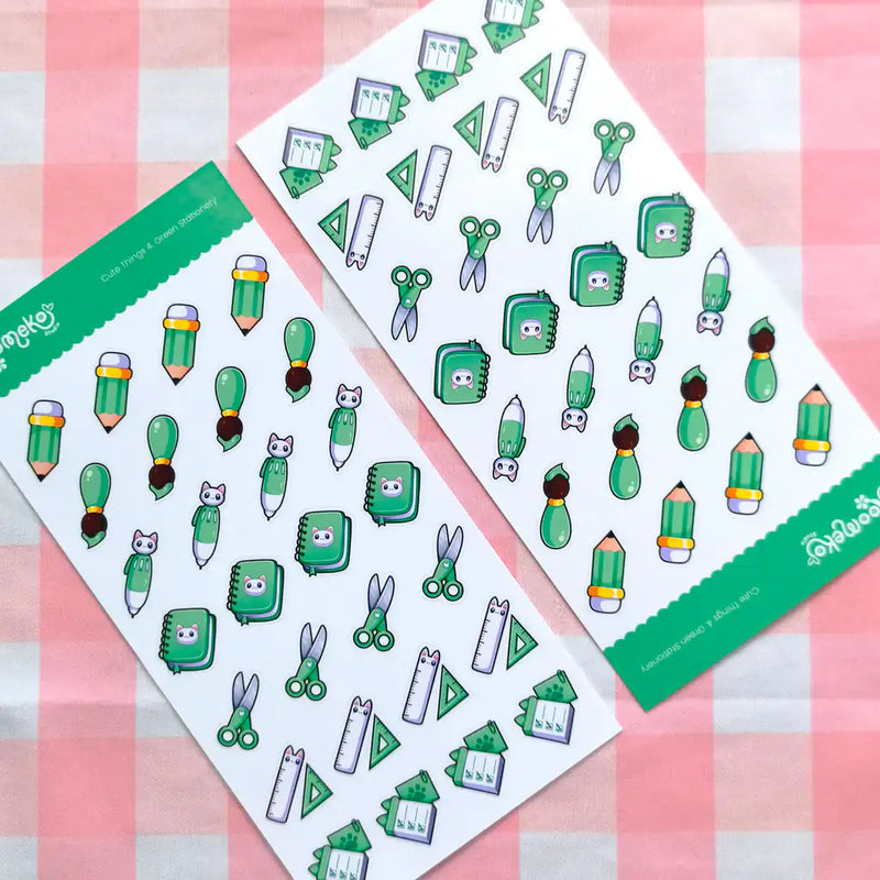 Cute Things 4: Green Stationery