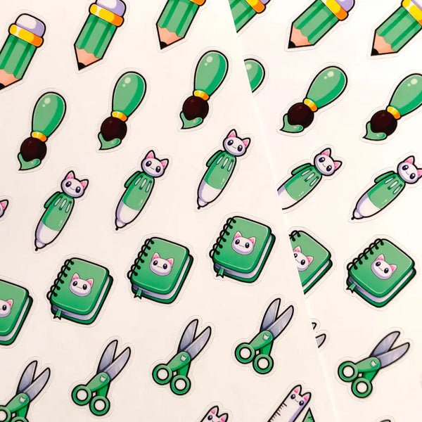 Cute Things 4: Green Stationery