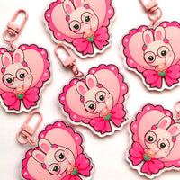 Berry Heart Keychain
