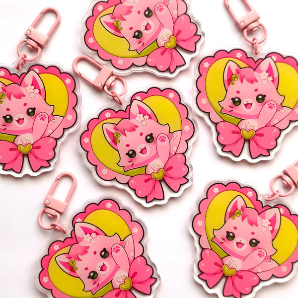 Bloomie Heart Keychain