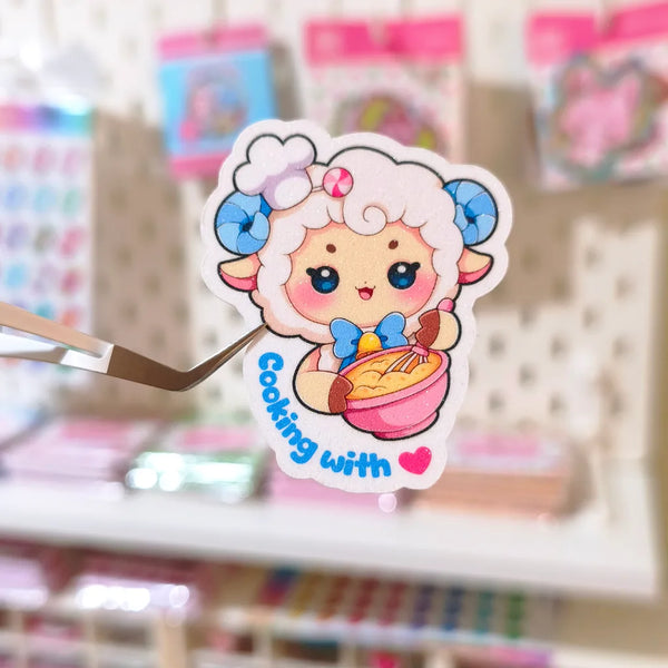 Cooking with love sticker