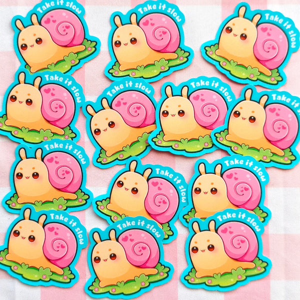 Take it slow sticker