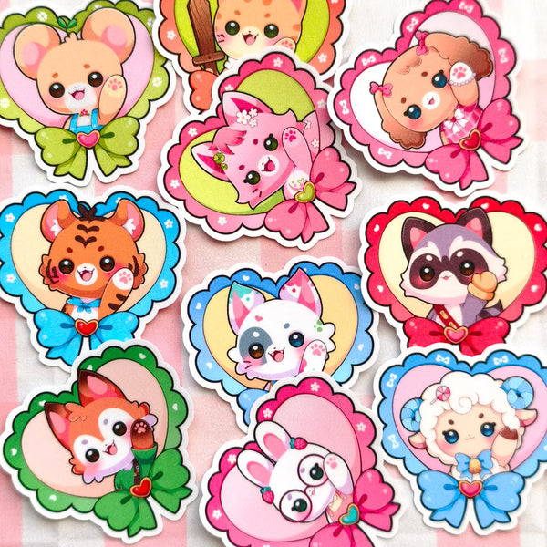 Hearts Stickers Set