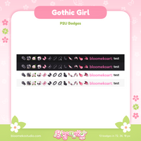 13 Gothic Badges for Twitch | Dark | Demon Girl | Sub & Bit Badges