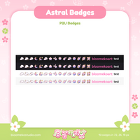 15 Astral Badges for Twitch (rainbow) | Cosmic | Celestial | Stars | Cute Sub & Bit Badges
