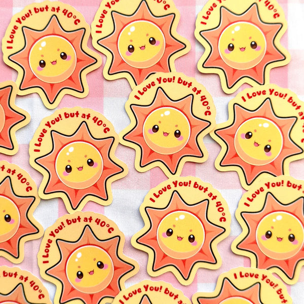 Summer heat sticker