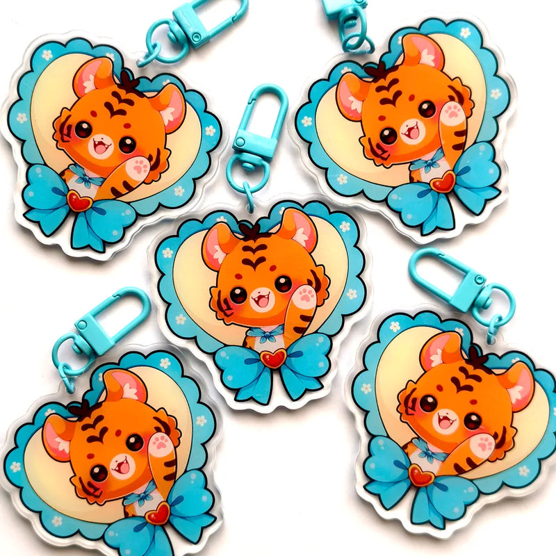 Taro Heart Keychain