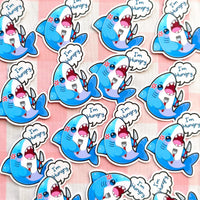 I'm hungry Shark sticker