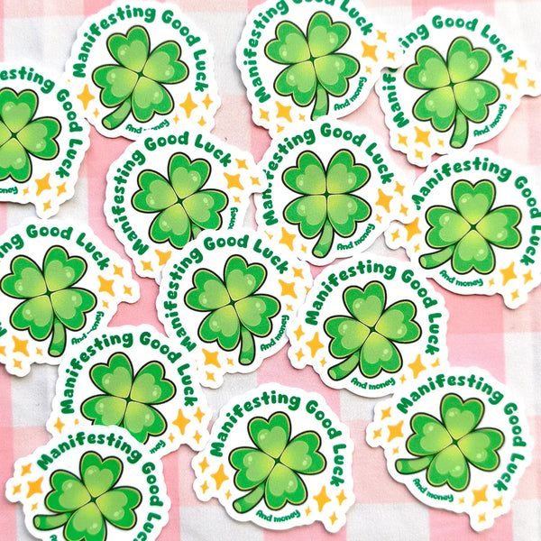 Manifesting Good Luck sticker